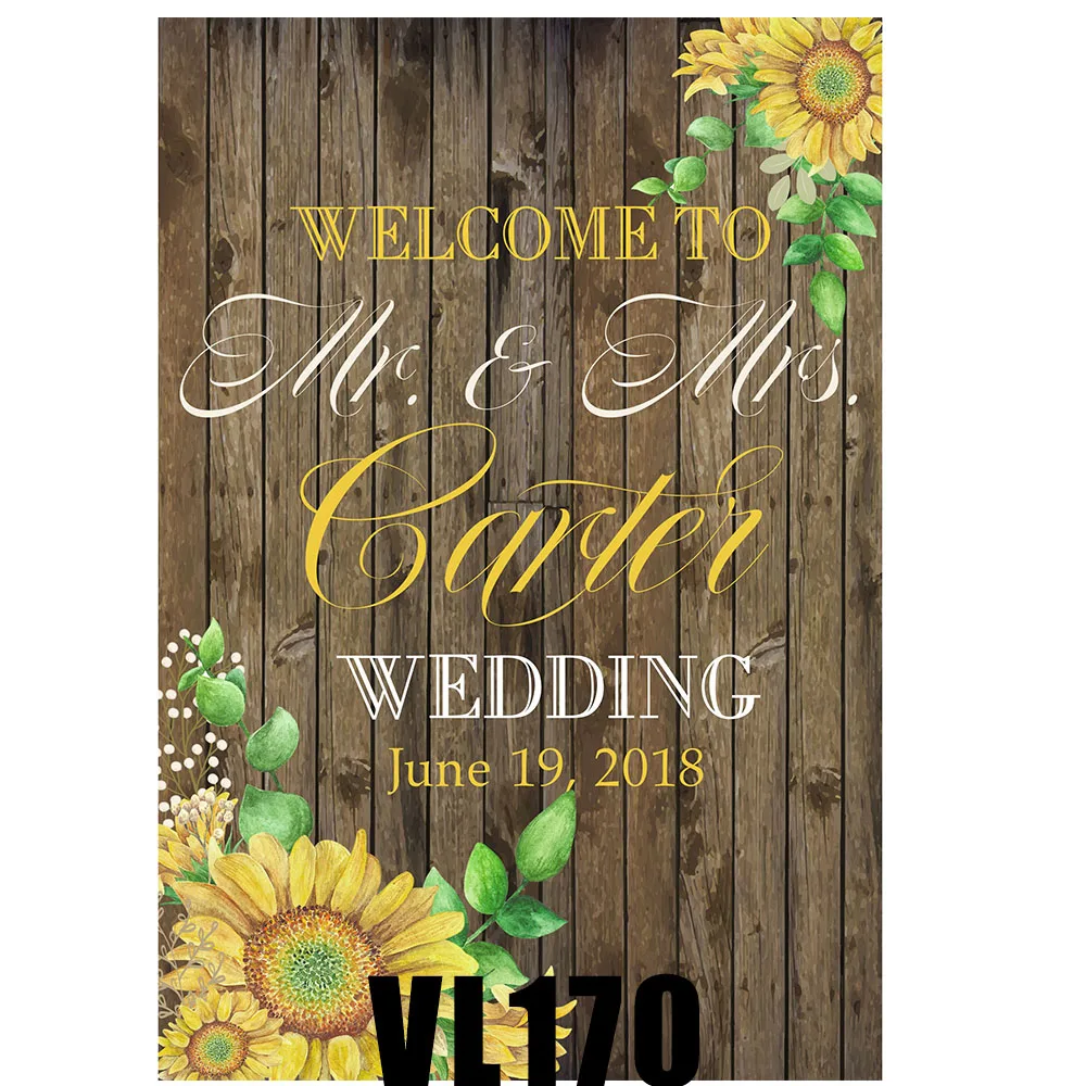 

HUAYI Flowers Photography Backdrop Wood Wall Wedding Party Customized Background Art Fabric Photo Studio Props VL170