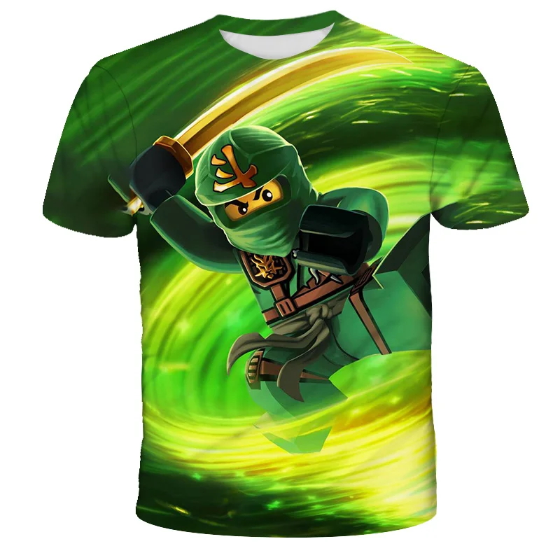 

Tops & Tees New Summer 3D Lego Ninja Baby T-shirt Anime Clothes Kids Boys Ninja Clothes Ninjago t shirt Children Clothing 2021