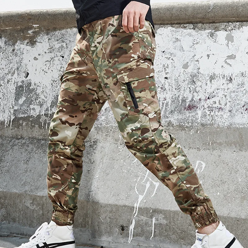 

Spring Autumn Camouflage Tactical Pants Men Casual Waterproof Army Military Trousers Joggers Streetwear Stretch Cargo Pants