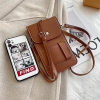 new touch screen cell phone bag transparent crossbody bag supportable shoulder bags messenger bag card wallet cellphone purse