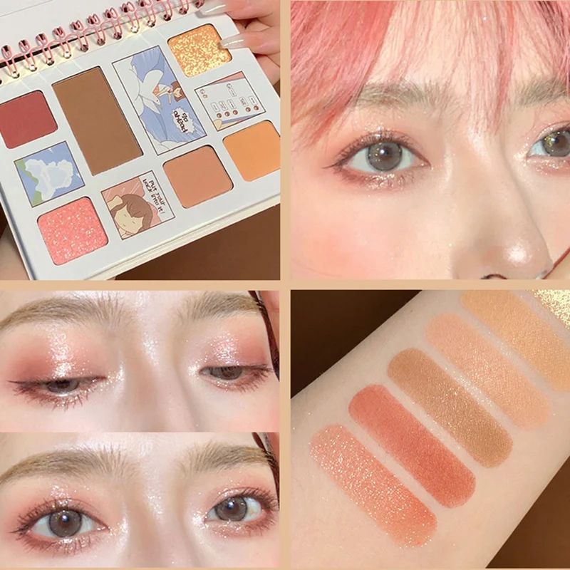 

MAFFICK New Fashion 6 Colors Matte Manga Girl Series EyeShadow Palette MakeUp Waterproof Long Lasting EyeShadow MakeUp Cosmetics