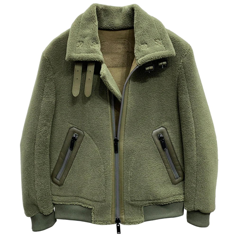 Теплое зимнее Мужское пальто из искусственной кожи 5XL винтажная модная большая и