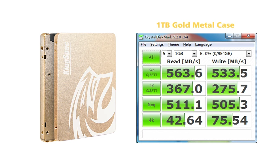 KingSpec SSD 480gb SSD hdd SATA III 500 Гб ssd 960 ГБ 1 ТБ SSD Внутренний твердотельный накопитель из золотистого металла для настольных ПК подарок