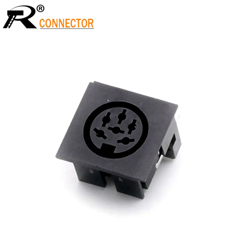 3 шт. монтажный Женский Разъем DIN6 круговой DIN 6Pin Jack MIDI S Terminal | Обустройство дома