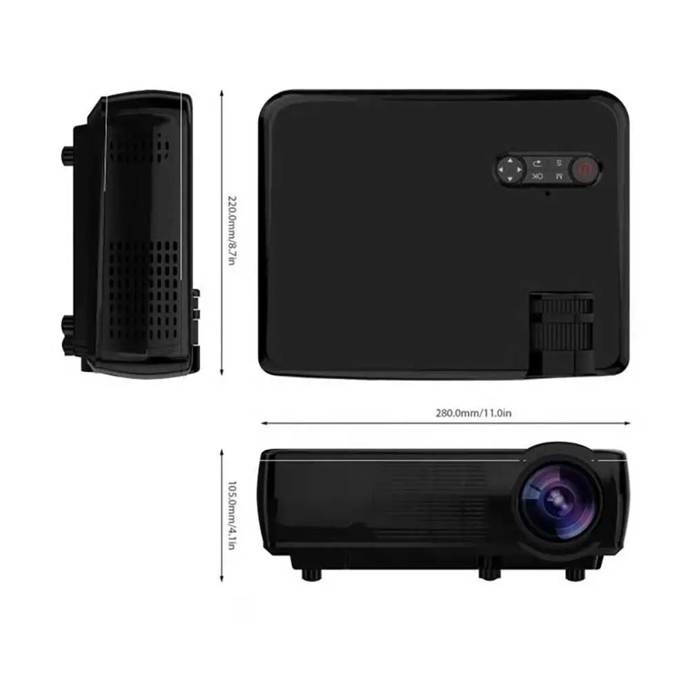 Настоящий ТВ 3306 Full HD 1080P проектор Поддержка 4K Android 10 0 WiFi Bluetooth 6800 люмен смартфон