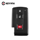 Чехол KEYYOU для автомобильного ключа для Toyota 2004 2005 2006 2007 2008 2009 Corolla Verso Camry, 2 кнопки, Сменный Чехол для автомобильного ключа, умный ключ