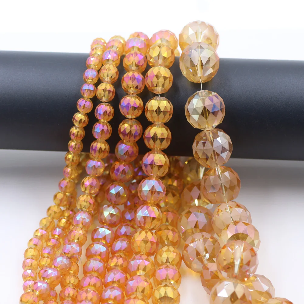 Бусины из хрустального натурального камня для самостоятельной сборки 8/10/12/14/20 мм