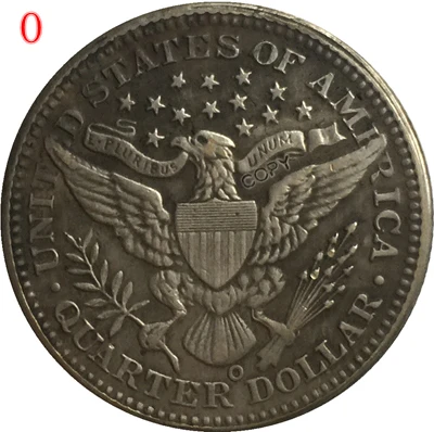 Копии монет США 1904 P O Парикмахерская или свобода голова четверть доллара | Дом и