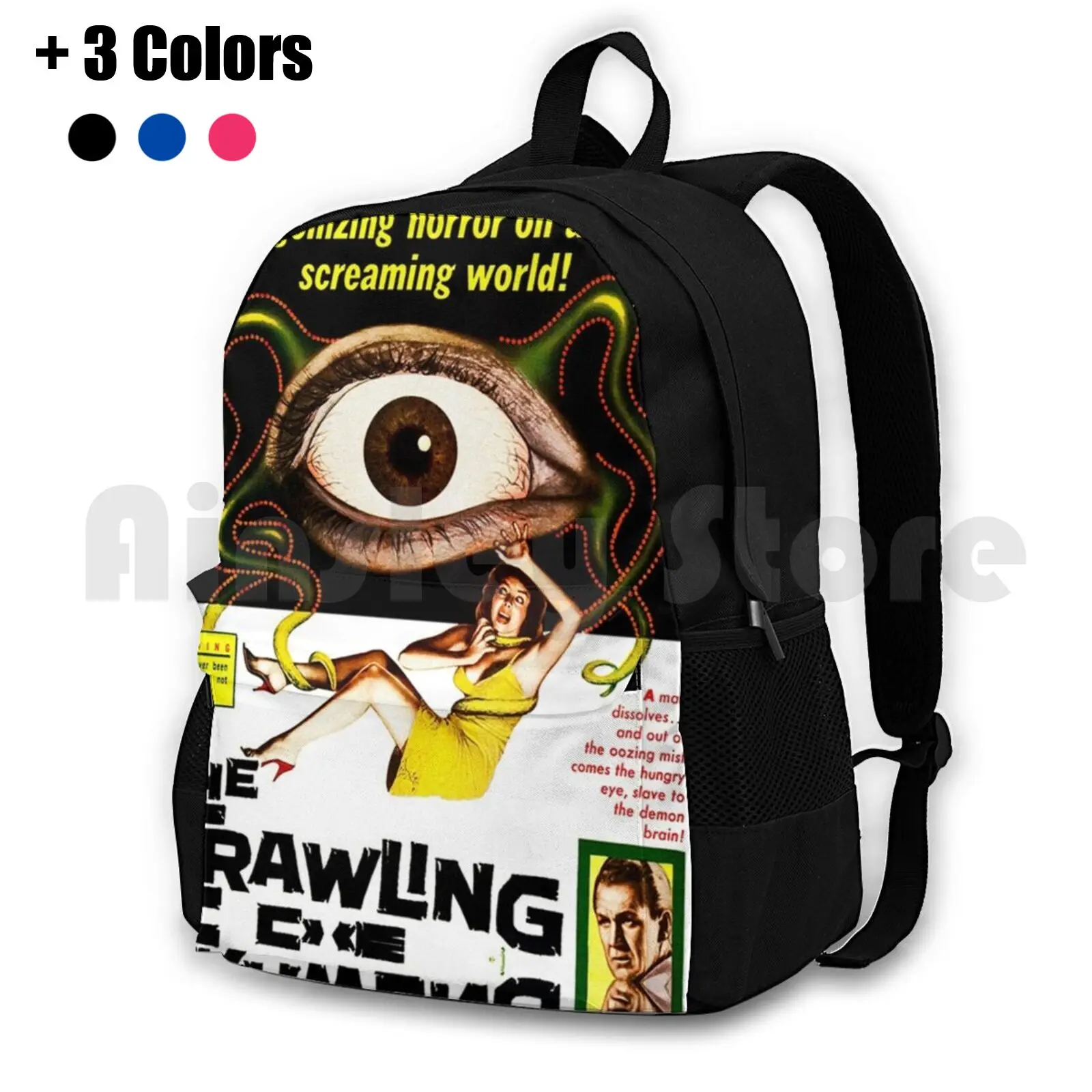 

The Crawling Eye Outdoor Hiking Backpack Riding Climbing Sports Bag Movie Movies Film Films 50S 60S 70S 80S 90S 1950S 1960S