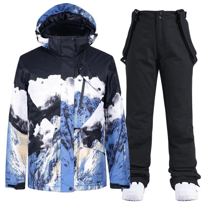 Куртка зимняя мужская для лыж и сноуборда ветрозащитная водонепроницаемая |