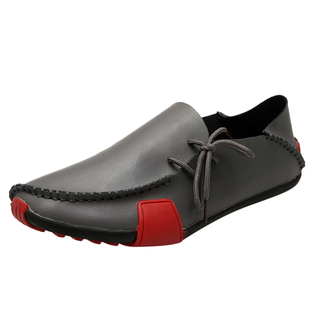 Мужские повседневные кожаные туфли SAGACE коричневые дышащие водонепроницаемые