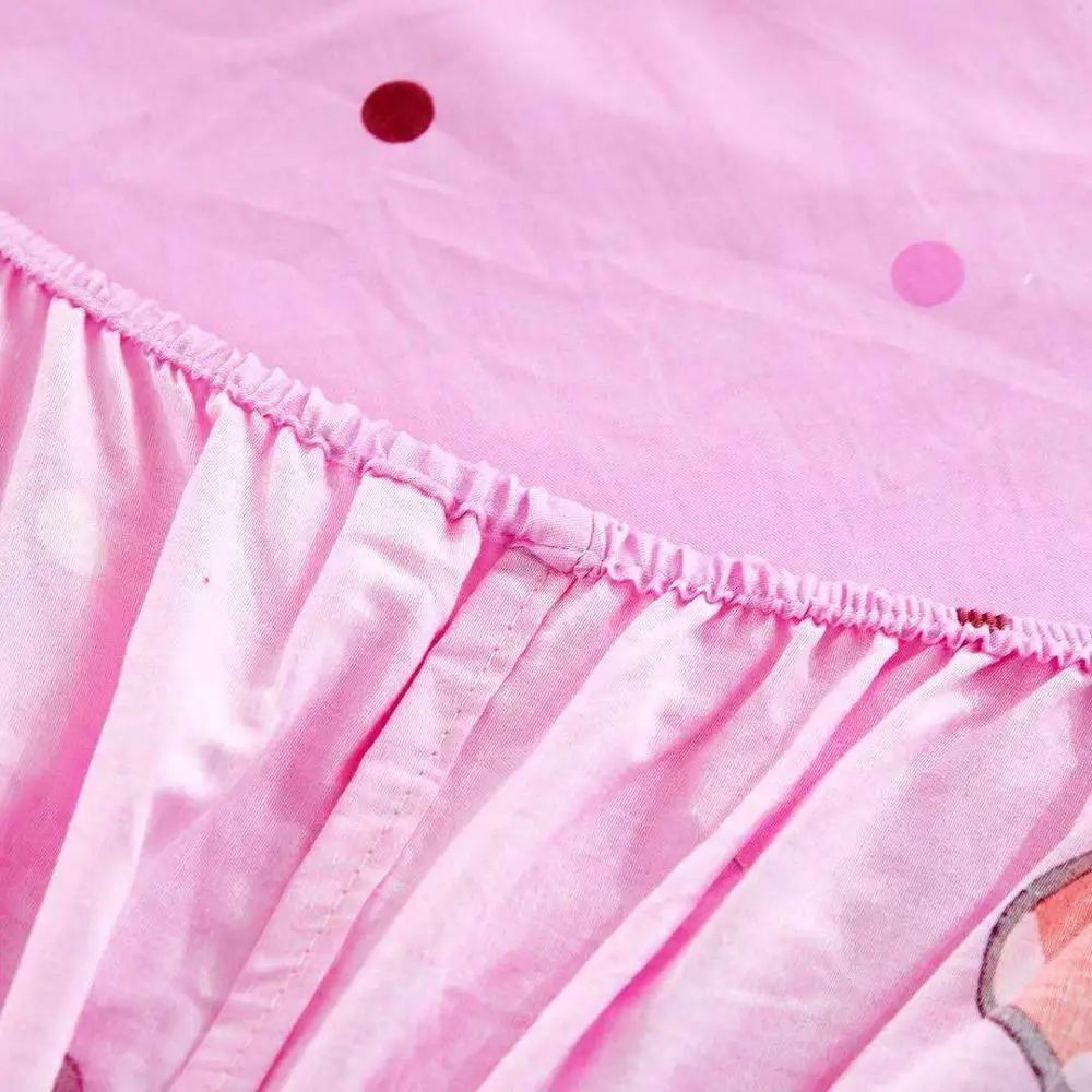 Милый розовый чехол для кровати Disney с Минни Маус 1 2 м 5 8 простыня детей декор