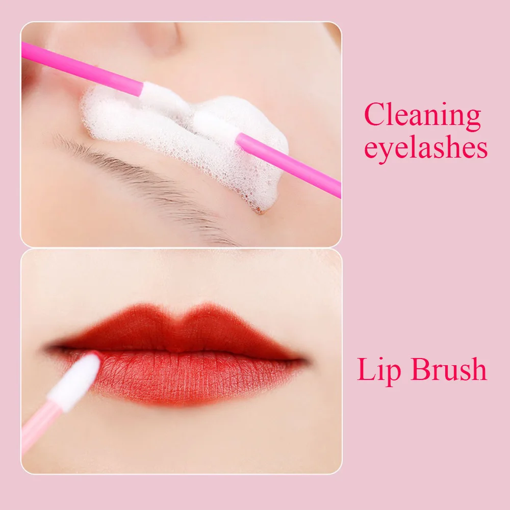 100/50 шт. одноразовая Косметическая кисть для губной помады блеск губ Глянцевая