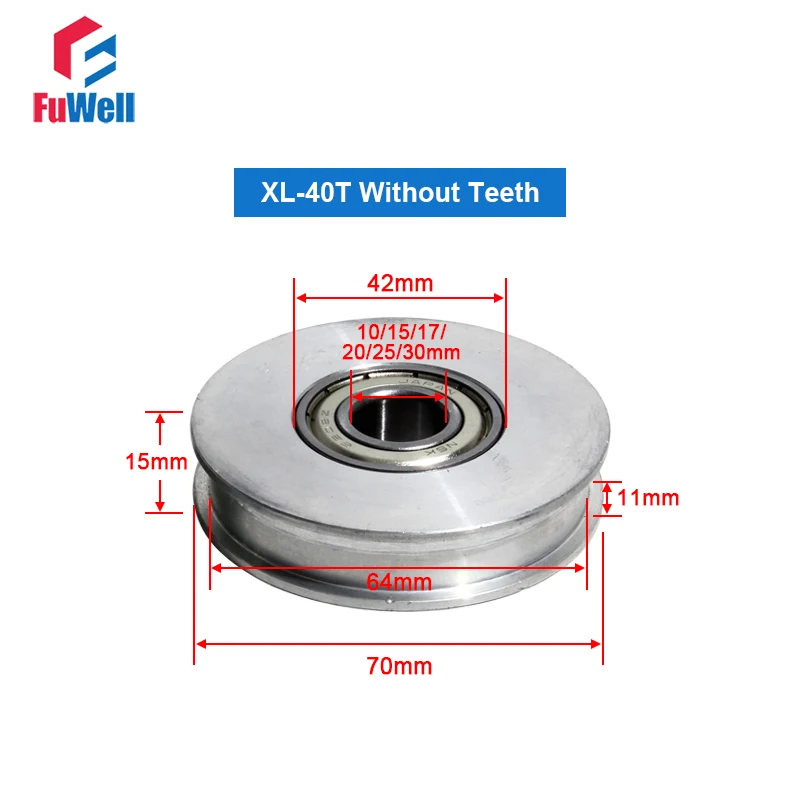 Шкив для зубчатого ремня 40 зубьев ширина 11 мм диаметр 10/15/17/20/25 | Строительство и