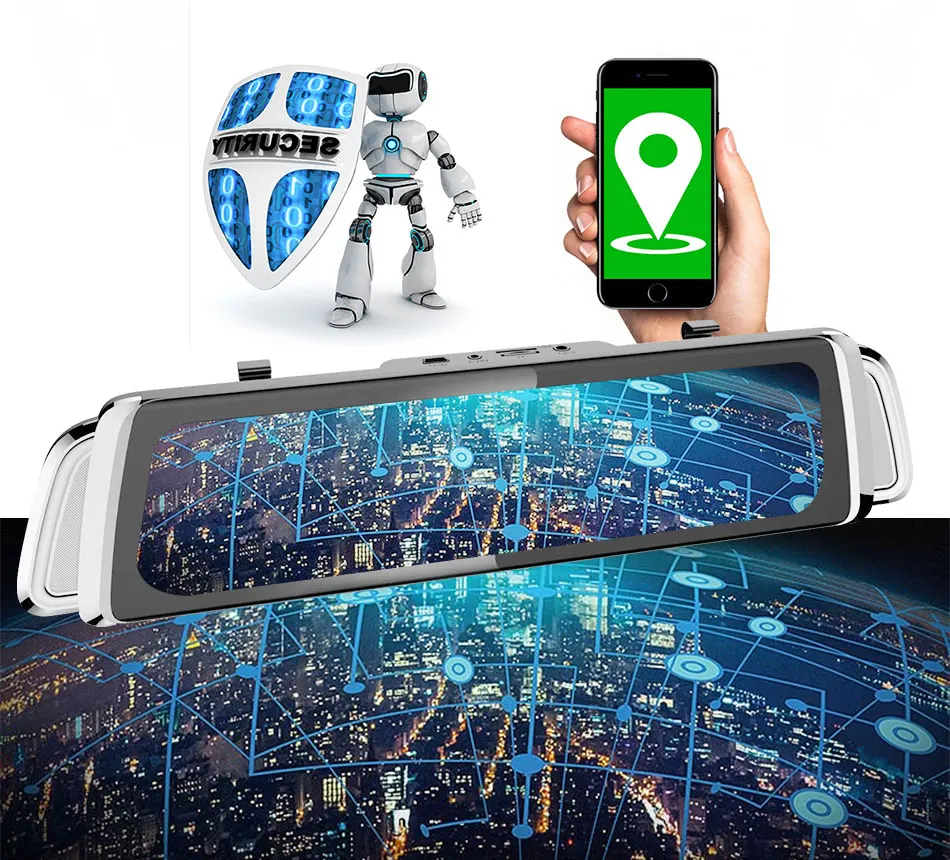 4G ADAS Автомобильный видеорегистратор камера Android 10 ''ips сенсорный экран gps циклическая запись Wi-Fi 1080P удаленный контроль Зеркало рекордер G900