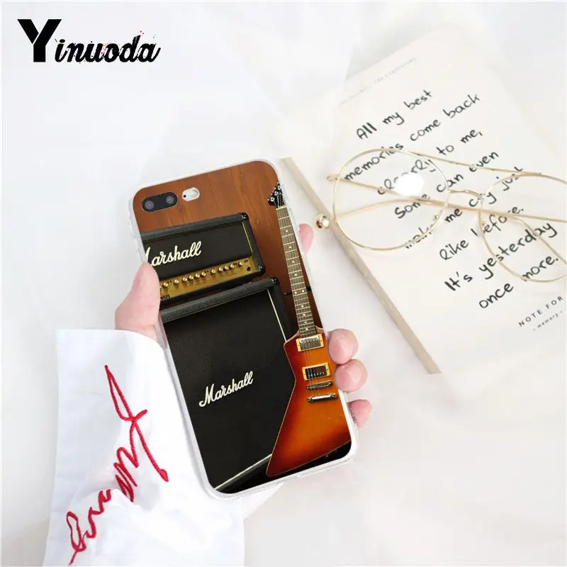 Yinuoda гитарный усилитель marshall DIY окрашенный чехол для телефона iPhone 8 7 6 6S X XS MAX 5 5S SE XR