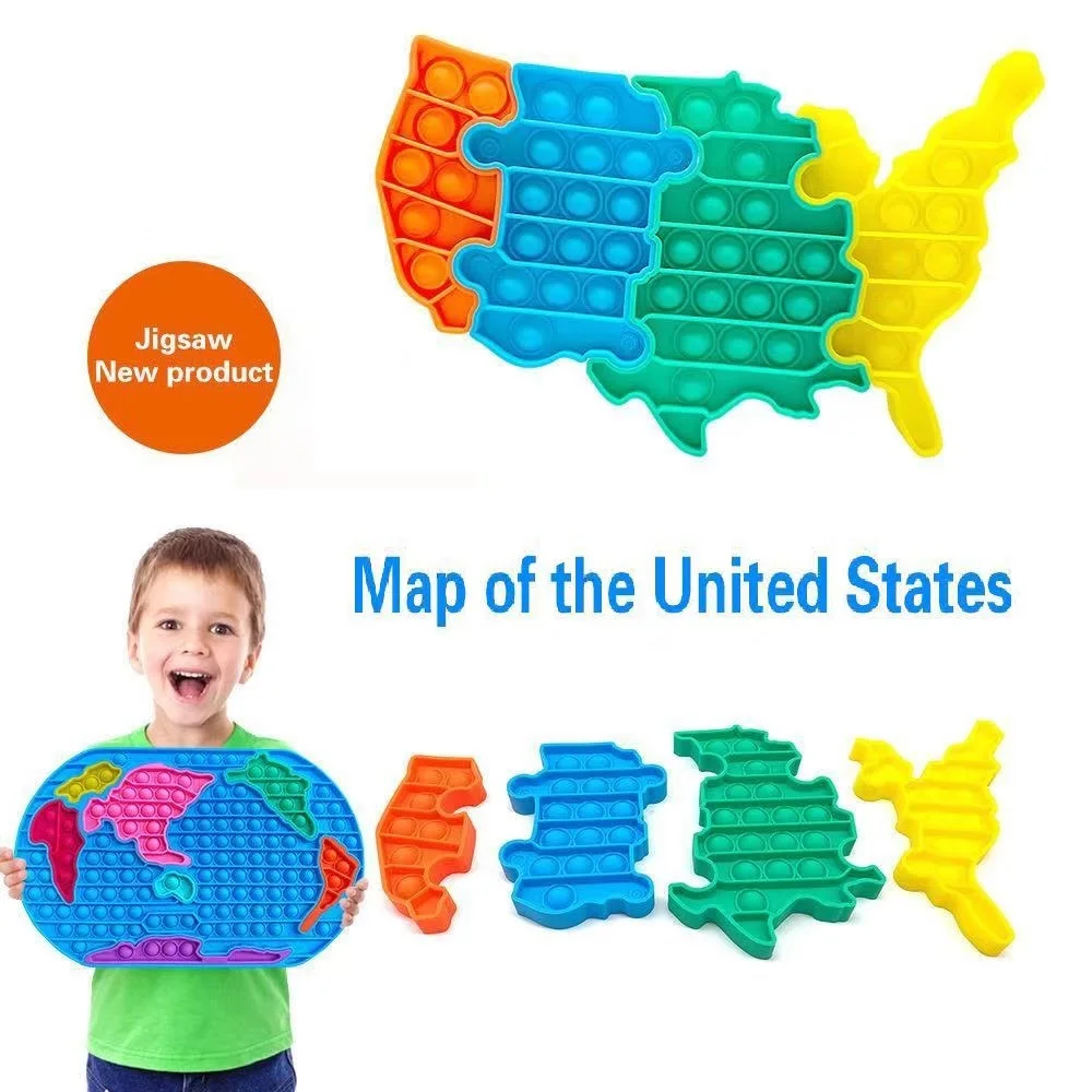 

Игра-головоломка с картой мира, игрушки-антистресс с пузырьками, контроль грызунов, Пионерская игрушка для взрослых и детей с аутизмом, прос...