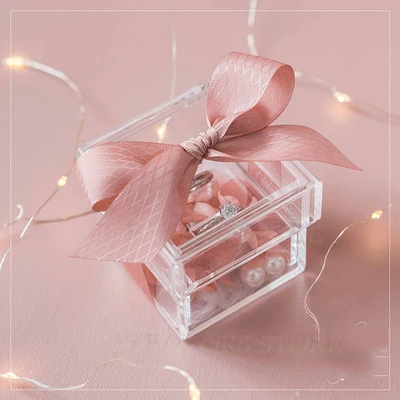 Pink 5cm Скидка 1 шт цветок жемчуг на заказ perpsonal помолвка предложение Свадьба День руководство акриловое кольцо Подушка - Цвет: Pink 5cm
