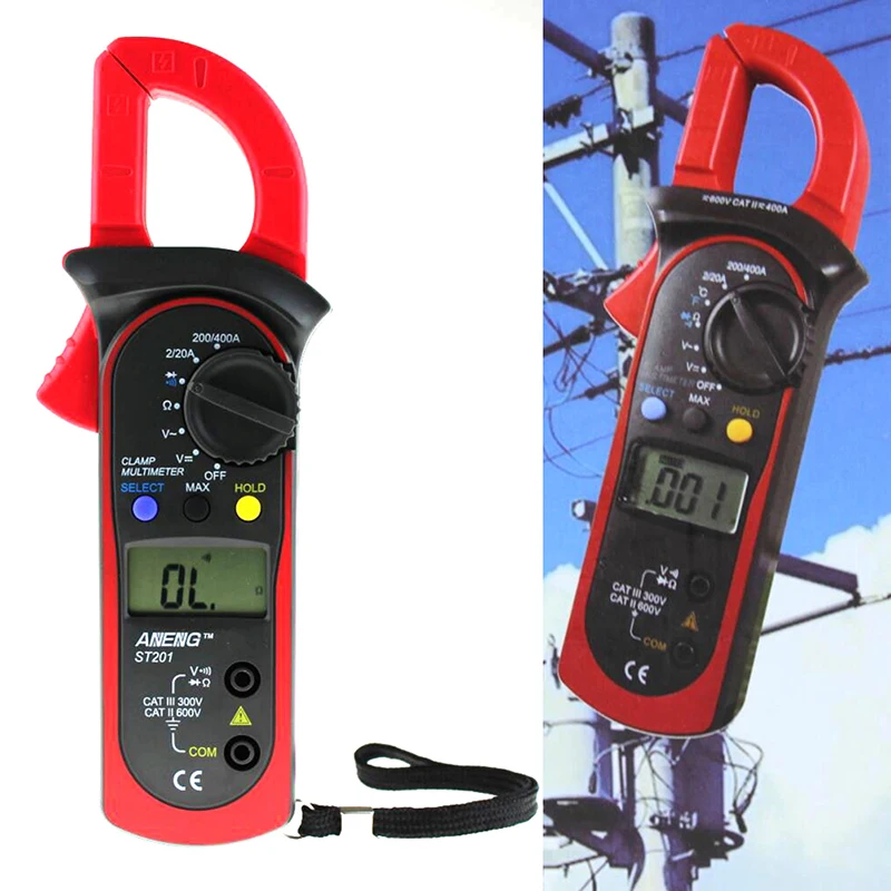 

Digital LCD Disaplay Clamp AC/DC Multimeter Amp Volt Meter Resistance Tester