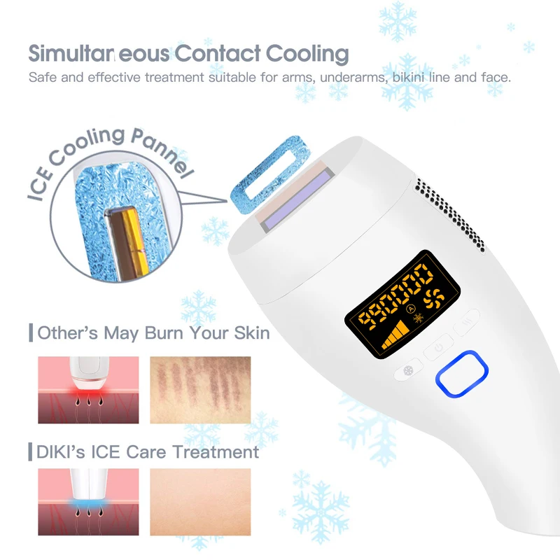 Фотоэпилятор для мужчин и женщин лазерный депилятор с IPL эффектом 990000 вспышек