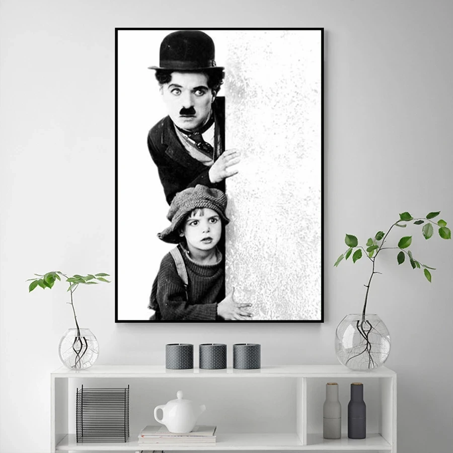 Настенные постеры и принты для мальчиков чаплинов современные картины на холсте