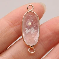 natural stone gem clear quartz pendant handmade crafts diy necklace bracelet earrings anklet jewelry accessories gift making