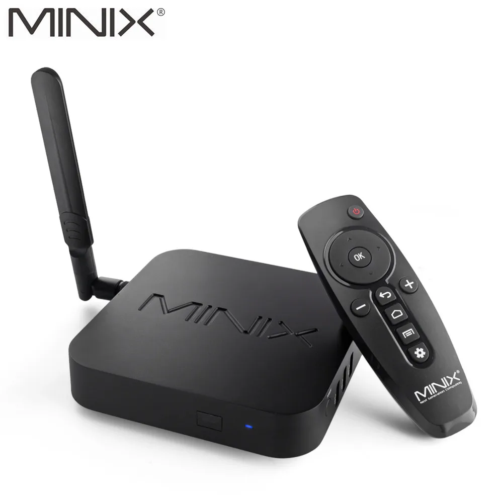 Мини ТВ приставка MINIX NEO 4K Ultra HD Android медиахаб Amlogic 4 Гб DDR4 32 ГБ eMMC Smart TV BOX Dolby Видео