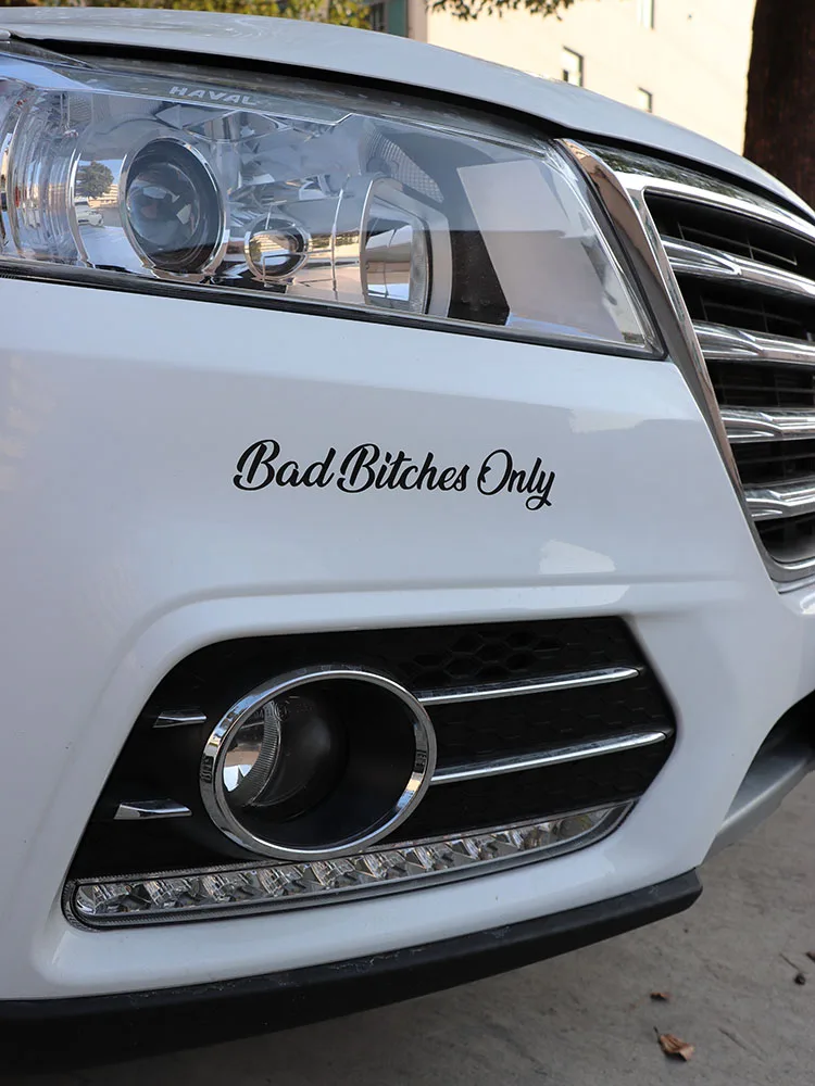 ZTTZDY 20CM*3.5CM Bad Bitches Onlyl For High-quality Vinyl Car Sticker Decal ZJ2-0067 | Автомобили и мотоциклы