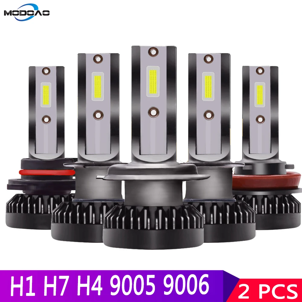 2шт H7 светодиодный налобный фонарь 12000LM H1 H4 фары H8 H9 H11 9005 9006 9012 Высокий/Низкий Hi/Lo