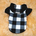 Теплая Флисовая клетчатая Одежда для собак на осень и зиму, Спортивная толстовка с капюшоном для домашних животных, толстовки для собак, свитер для мопса чихуахуа, костюм для маленьких собак