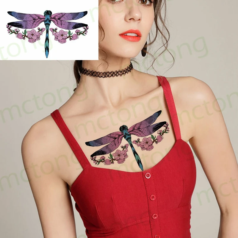 Временная модная Татуировка ювелирные изделия наклейка на тело бабочка птица