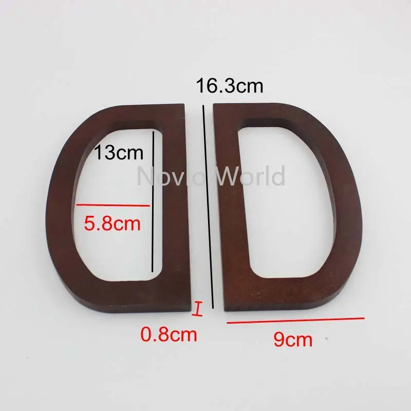 2 10 20 шт. 16 3x9 см коричневая деревянная красивая женская сумочка d формы с ручкой