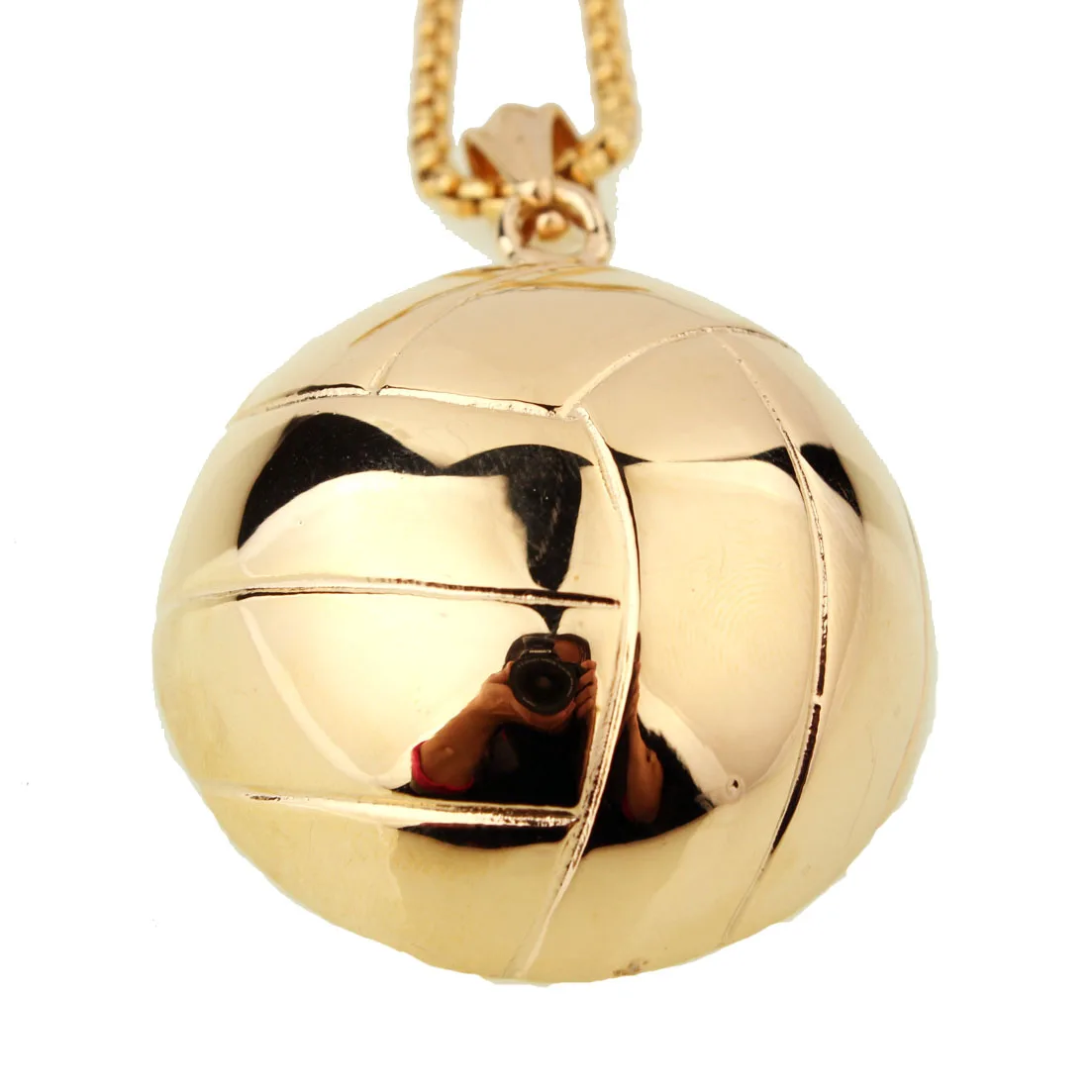 

Polished Stainless Steel Charming Volleyball Cool Men's Boy's Women's Daily Jewelry Pendant Necklace Free Box Link Chain 24inch