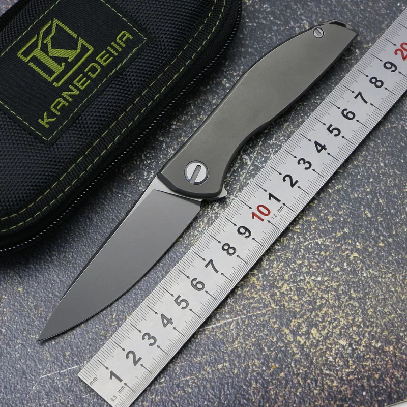 Неоновый складной нож Kanedeiia с нулевой раскладкой рукоятка из титанового сплава