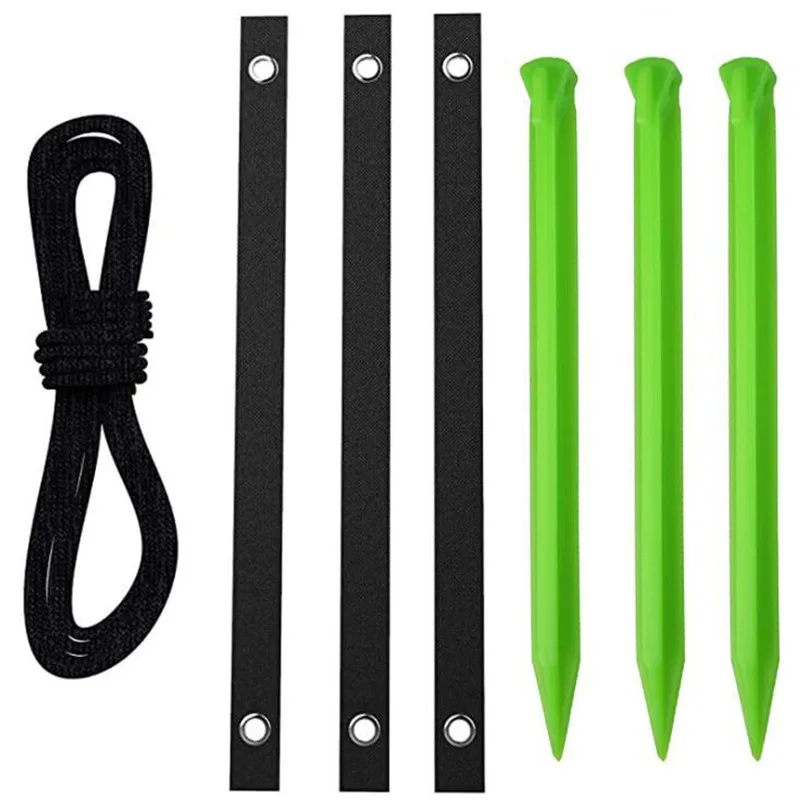

12 Inch Professional Tree Support Straps With Rope Plant Support Anchors For Young Trees Protect From Wind