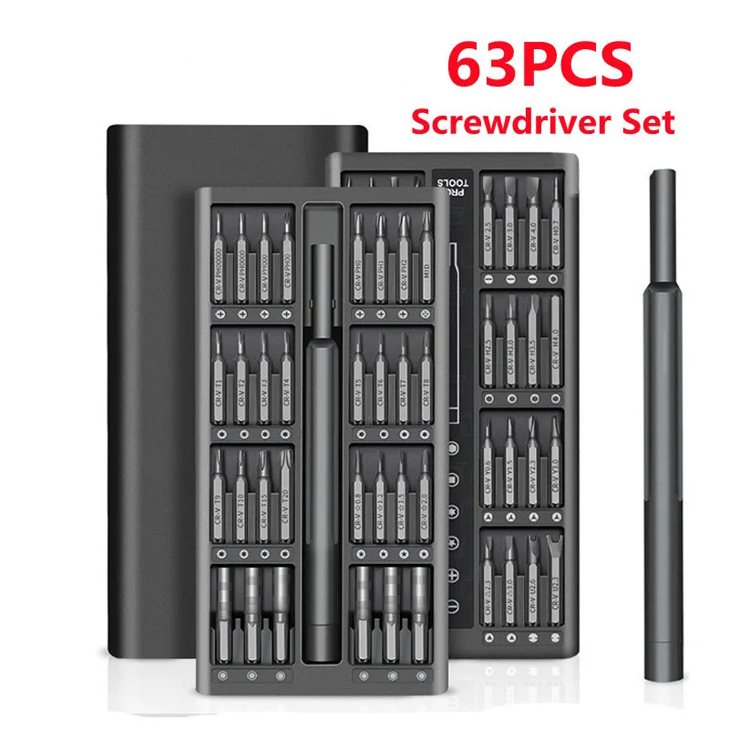 Набор отверток 63 в 1 набор магнитных прецизионные биты для Xiaomi Mobile Iphone компьютера