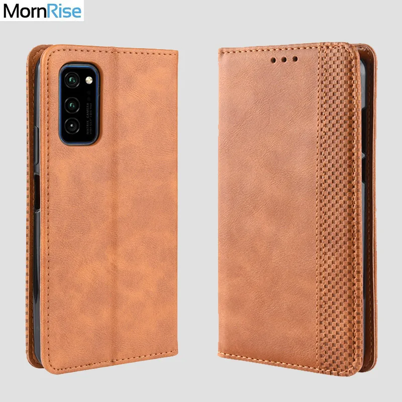Роскошный Тонкий Магнитный кожаный флип-чехол в стиле ретро для Huawei Honor View 30 V30 Pro