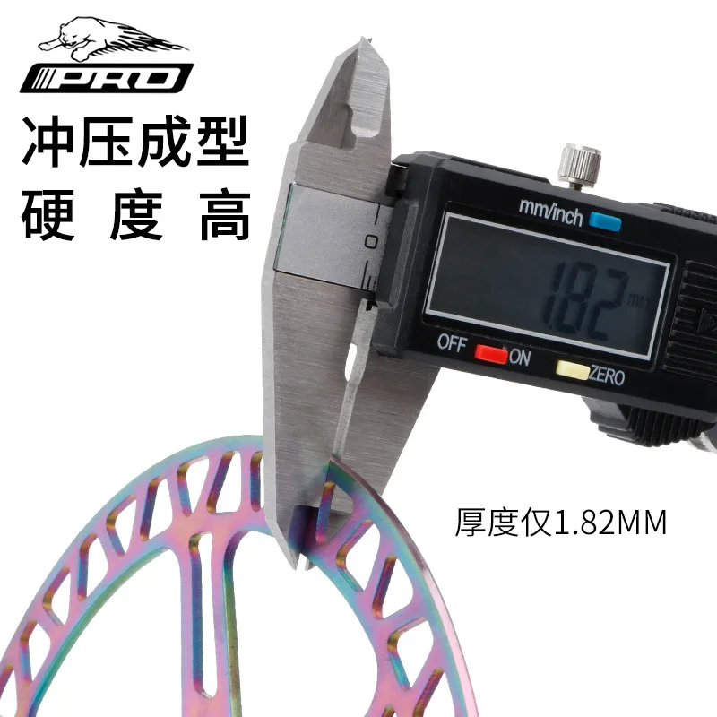 

mtb bicycle disc 160mm colorful aluminum alloy hollow ultra-light disc mountain bike six nail brake pad bicycle accessories