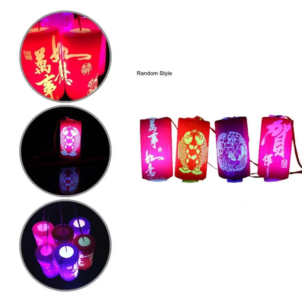 Универсальный красивый китайский красный праздничный светящийся фонарь