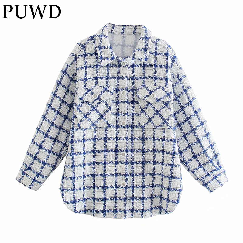 

Модная женская шерстяная куртка PUWD, Осень-зима 2021, модная женская Свободная универсальная уличная одежда неправильной формы