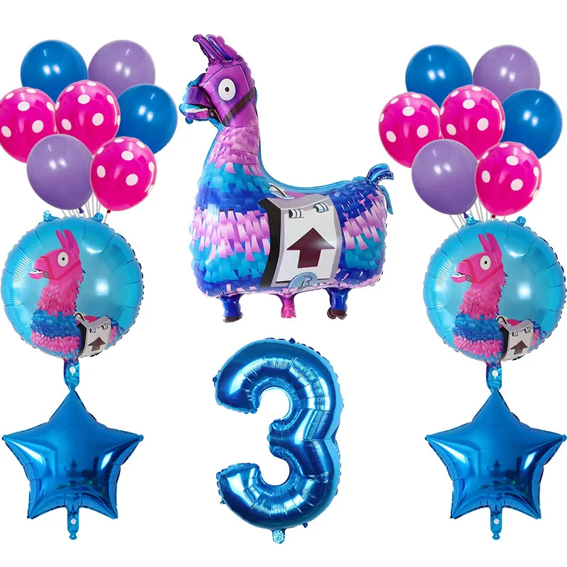 Набор воздушных шаров с мультяшной ламой альпакой 20 шт./компл. 12 дюймов латекс 30