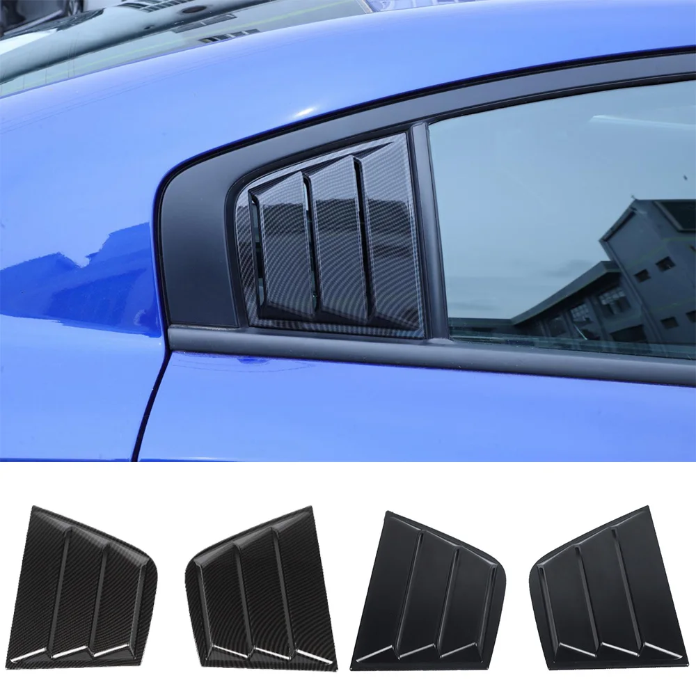 

ABS Rear Side Window Louvers Air Vent Scoop Shades Cover Decorative Trim for Dodge Charger 2015-2021 Car Accessories