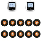 Беспроводной телефонный звонок JINGLE BELLS 10 система вызова гостей 2, ремешок, приемник часов для официанта, кафе, бара, звонок