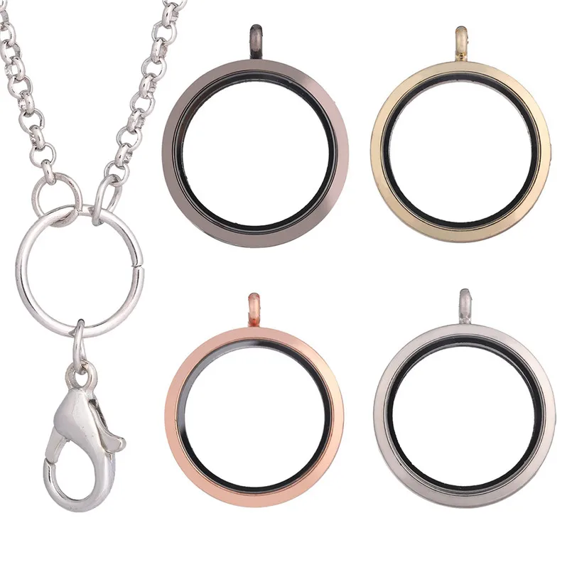 35 мм стеклянный Арома плавающий медальон кулон ожерелья ароматерапия эфирное