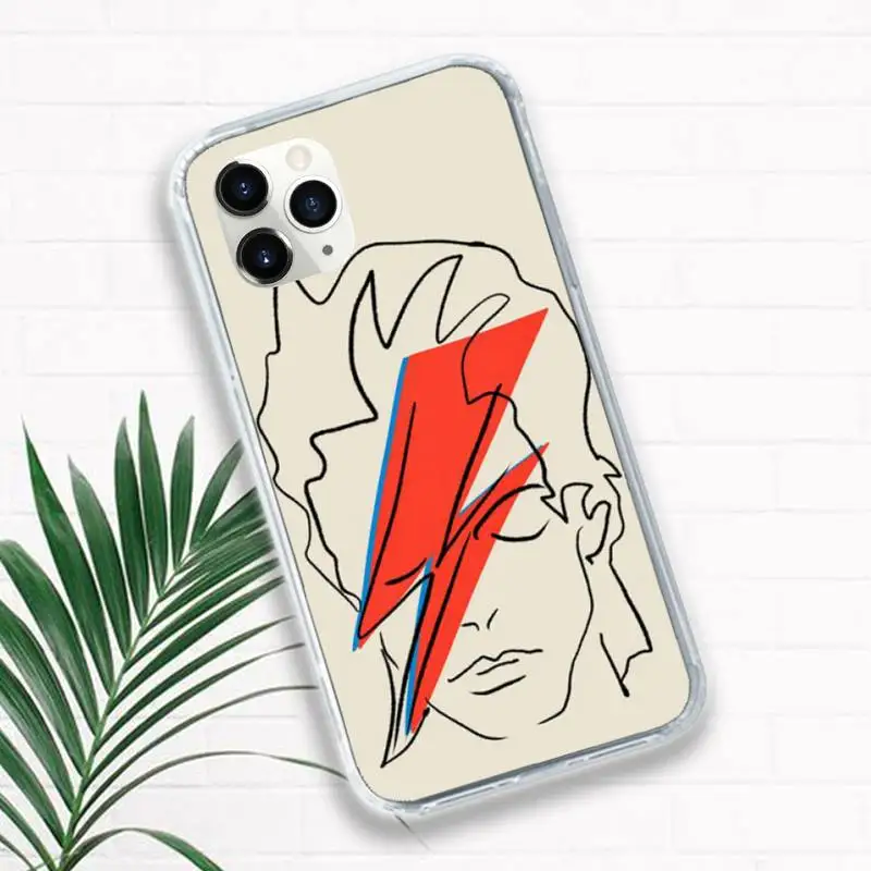 

David Bowie rock singer Phone Case for iPhone 11 12 pro XS MAX 8 7 6 6S Plus X 5S SE 2020 XR Luxury brand shell funda coque
