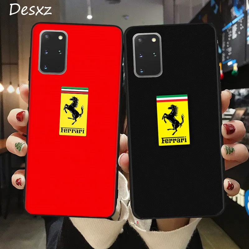 Чехол для телефона Samsung A11 A21 A41 A51 A71 A81 A91 Note 8 9 10 Plus S20 силиконовый с логотипом Ferrari |