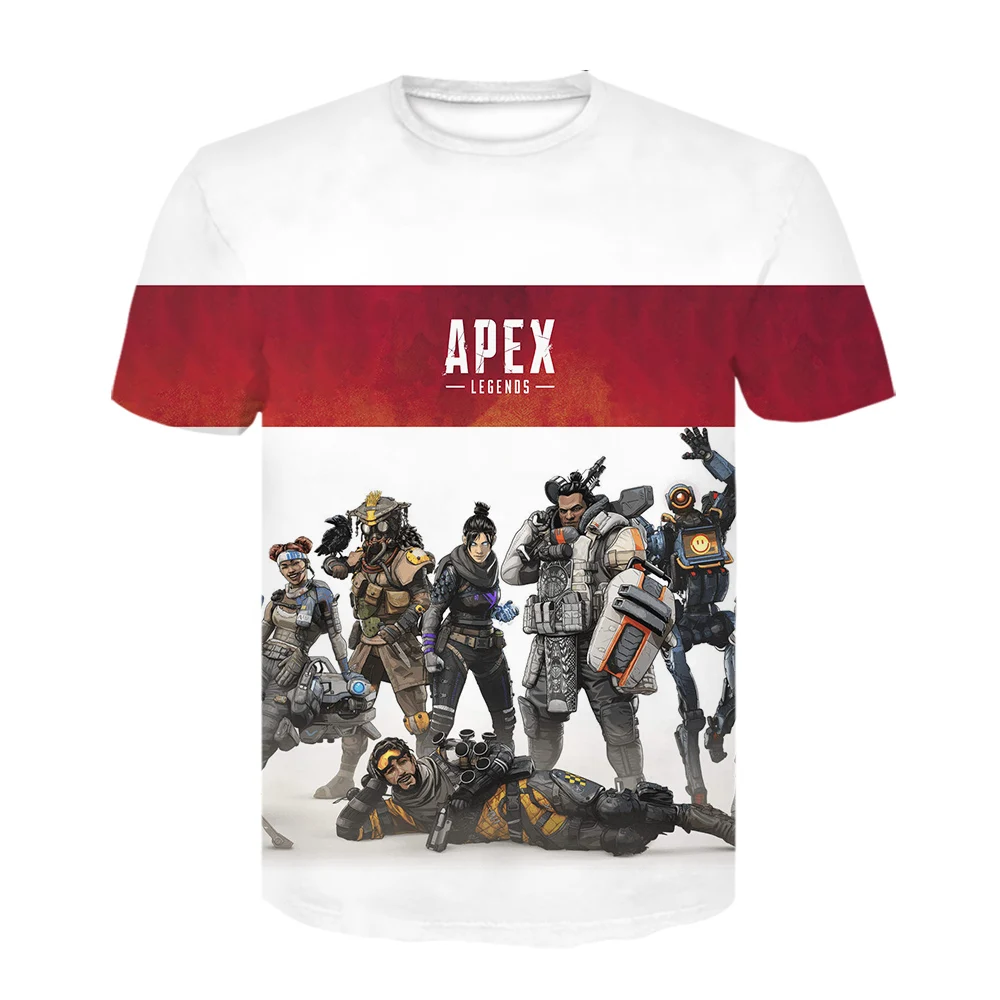 Лидер продаж футболки Apex Legends для мужчин и женщин летняя футболка с коротким