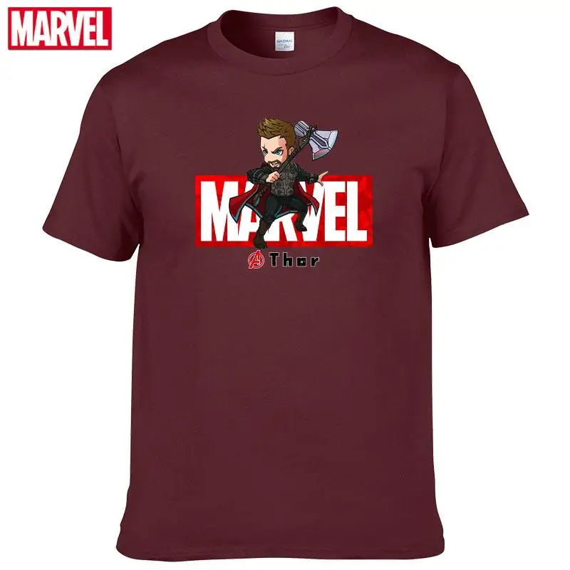 Футболка Мужская дышащая из натурального хлопка с принтом мстители - купить по