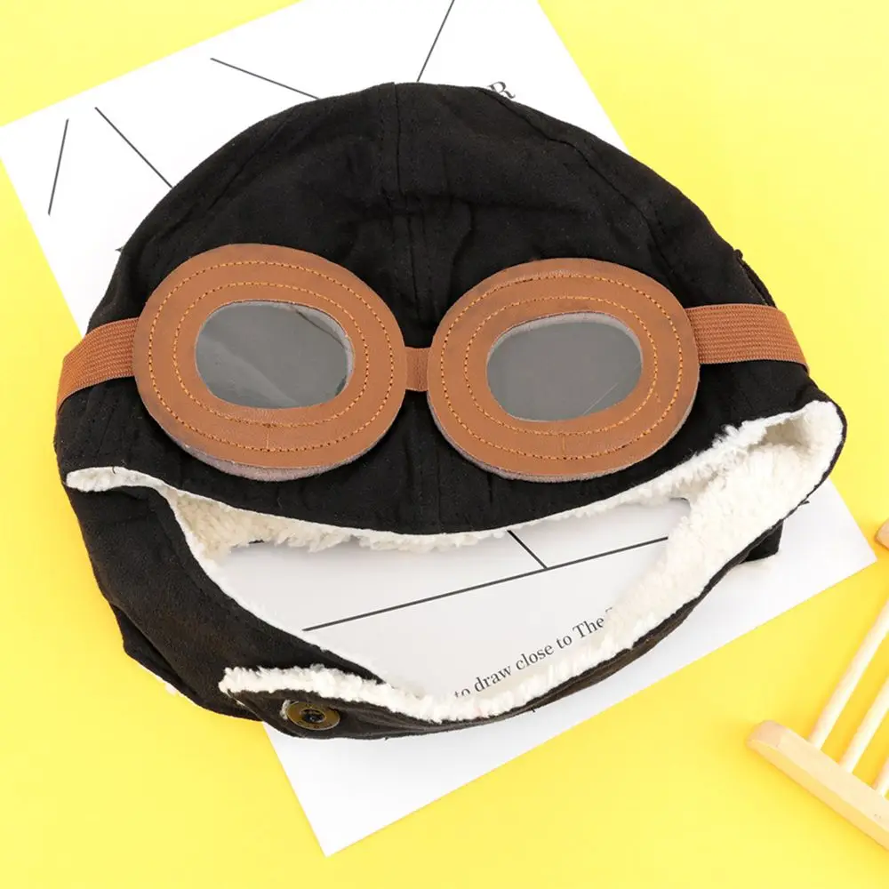 Зимний детский ушной шлем летчика для маленьких девочек вязанная шапка мальчика