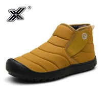 hot sale unisex winter boots waterproof snow boots men warm casual shoes yellow plush ankle boots men big size 47 botas mujer